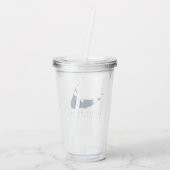 ネイビーブルーナンタケットアイランドACK結婚式の引き出物 アクリルタンブラー (裏面)