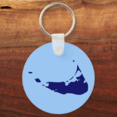 ネイビーブルーナンタケット キーホルダー (正面)