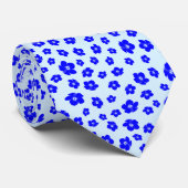 ネイビーブルーハイビスカスフローラ ネクタイ (ロール)