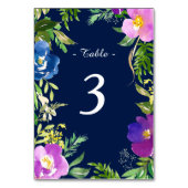 ネイビーブルーバイオレット結婚フローラ テーブルナンバー (裏面)