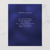 ネイビーブルーバジェットウェディングプログラム詳細 チラシ (裏面)