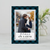 ネイビーブルーバッファロープライド平和オンアース写真 箔シーズンカード (立ち正面)