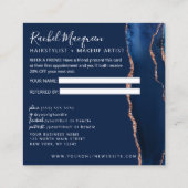 ネイビーブルーバラ金ゴールドアガテマーブル 紹介カード (裏面)