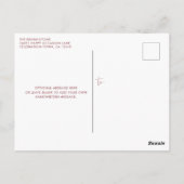 ネイビーブルーバラ金ゴールドスパークルグリッタードリップス誕生日 ポストカード (裏面)