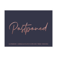 ネイビーブルーバラ金結婚箔の延期