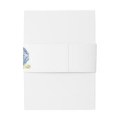 ネイビーブルーバーンオレンジ秋結婚フローラ 招待状ベリーバンド (裏面例)