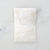 ネイビーブルーパスポートありがとうご注意 サンキューカード (内部)