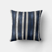 ネイビーブルーパターン クッション (裏面)