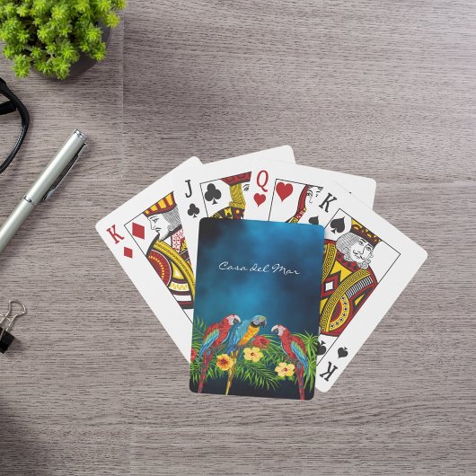 ネイビーブルーパロッツのトロピカルハウス名 トランプ