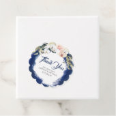 ネイビーブルーパンパスグラス結婚の感謝 フェイバータグ (インサイチュ)