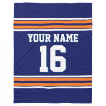 ネイビーブルーパンプキンオレンジホワイトスポーツジャージ