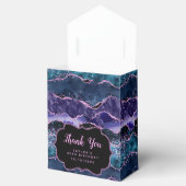 ネイビーブルーパープル海アゲート誕生日サンキューサンキュー フェイバーボックス (オープン)