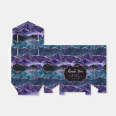 ネイビーブルーパープル海アゲート誕生日サンキューサンキュー フェイバーボックス (折り畳みなし)