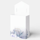 ネイビーブルーパープル金ゴールド結婚レタリング フェイバーボックス (オープン)