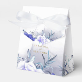 ネイビーブルーパープル金ゴールド結婚レタリング フェイバーボックス