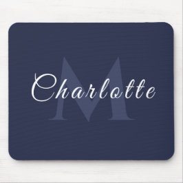 ネイビーブルービジネスマウスパッドとカスタムブランディング マウスパッド