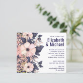 ネイビーブルーピンクモダンク結婚の予算 (スタンド正面)