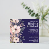 ネイビーブルーピンクモダンク結婚の予算 (スタンド正面)