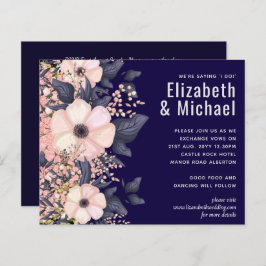 ネイビーブルーピンクモダンク結婚の予算