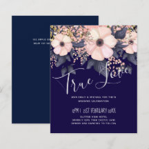 ネイビーブルーピンクモダンク結婚の予算