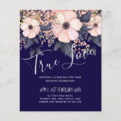 ネイビーブルーピンクモダンク結婚の予算 (正面)