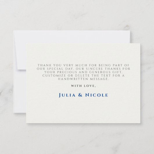 ネイビーブルーピンクワイルドレインフォレストエバーグリーン結婚ズ (裏面)