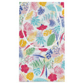 ネイビーブルーピンクワイルドレインフォレストエバーグリーン結婚ズ スモールペーパーバッグ (裏面)