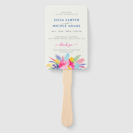 ネイビーブルーピンクワイルドレインフォレストエバーグリーン結婚ズ ハンドファン