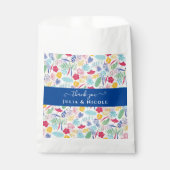 ネイビーブルーピンクワイルドレインフォレストエバーグリーン結婚ズ フェイバーバッグ (正面)