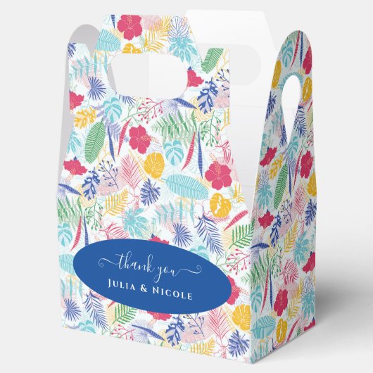 ネイビーブルーピンクワイルドレインフォレストエバーグリーン結婚ズ フェイバーボックス (オープン)