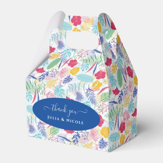 ネイビーブルーピンクワイルドレインフォレストエバーグリーン結婚ズ フェイバーボックス (正面サイド)