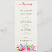 ネイビーブルーピンクワイルドレインフォレストエバーグリーン結婚ズ プログラム (裏面)