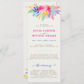 ネイビーブルーピンクワイルドレインフォレストエバーグリーン結婚ズ プログラム (正面/裏面)