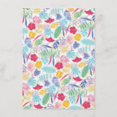 ネイビーブルーピンクワイルドレインフォレストエバーグリーン結婚ズ メニュー (裏面)