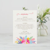 ネイビーブルーピンクワイルドレインフォレストエバーグリーン結婚ズ メニュー (スタンド正面)