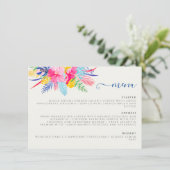 ネイビーブルーピンクワイルドレインフォレストエバーグリーン結婚ズ メニュー (スタンド正面)