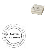 ネイビーブルーピンクワイルドレインフォレストエバーグリーン結婚ズ ラバースタンプ (押印)