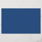 ネイビーブルーピンク花模様結婚ズのメニュー (裏面)