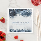 ネイビーブルーピーニーシルバーユーカリ結婚グリーナリー (インサイチュ)