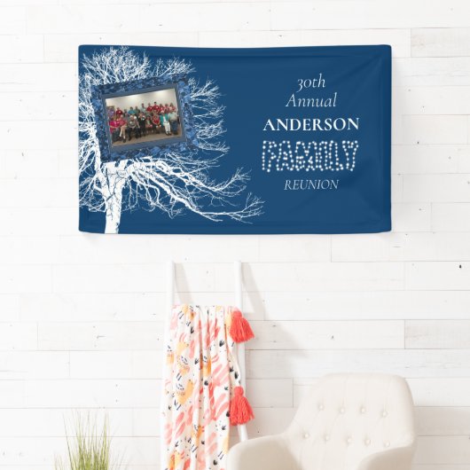 ネイビーブルーファミリーフォト懇親会 横断幕 (インサイチュ)