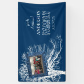 ネイビーブルーファミリーフォト懇親会 横断幕 (縦)