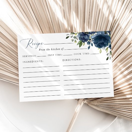 ネイビーブルーフラワーズグリーン,ブライダルシャワーレシピ