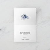 ネイビーブルーフラワーズ卒業 サンキューカード (内部)