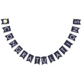 ネイビーブルーフローラアイボリーバラウェディングパーティーBUNTING バンティングフラッグ (全)