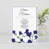 ネイビーブルーフローラウォーター結婚カラー プログラム (スタンド正面)