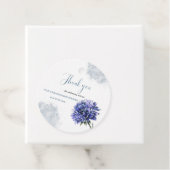 ネイビーブルーフローラシンプルボーイ赤ちゃんシャワー フェイバータグ (インサイチュ)