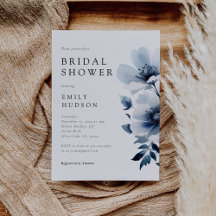 ネイビーブルーフローラブライダルシャワー