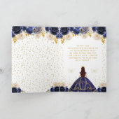 ネイビーブルーフローラプリンセスキンセアニラ サンキューカード (内部)