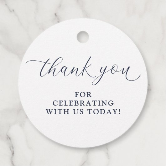 ネイビーブルーフローラワイルドフラワー結婚式の引き出物ラベル フェイバータグ (裏面)