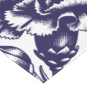 ネイビーブルーフローラヴィンテージ テーブルクロス (アングル)